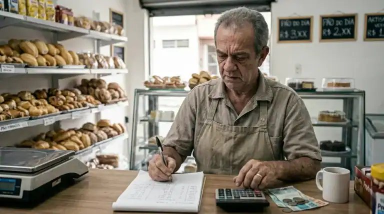 Empresária analisando dívidas da empresa com o banco para renegociar e proteger o patrimônio
